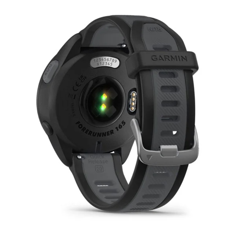 Jual Jam Tangan Lari Pria Garmin Forerunner 165 Black - Slate Gray Original 010-02863-Aa - v3.ncrsport.com