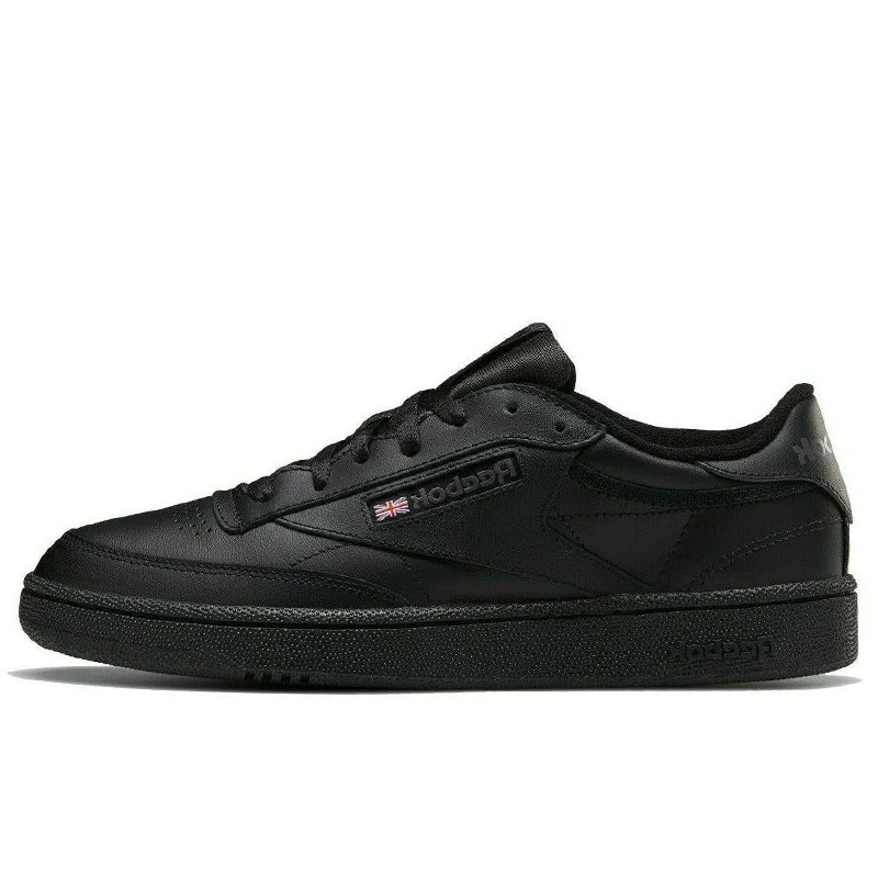 Jual Sepatu Sneakers Reebok Club C 85 Triple Black Original 100000153 - v3.ncrsport.com