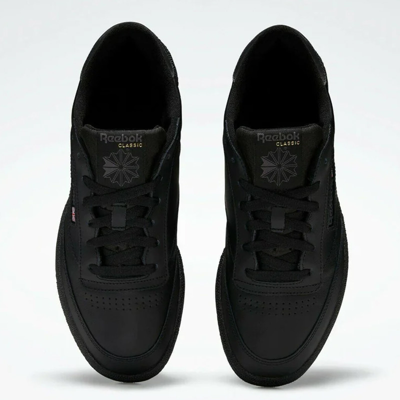 Jual Sepatu Sneakers Reebok Club C 85 Triple Black Original 100000153 - v3.ncrsport.com