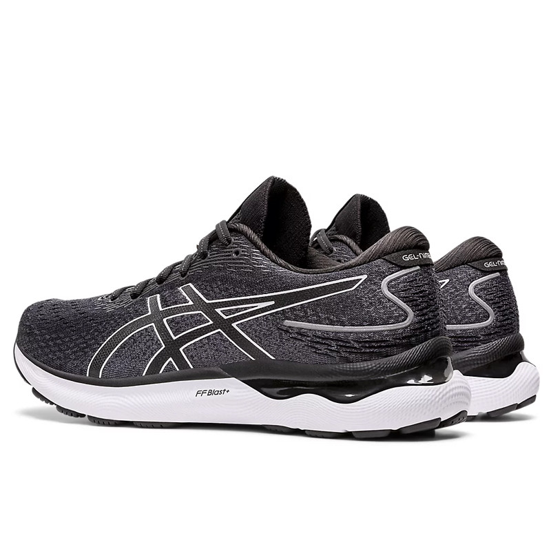 Jual Sepatu Lari Asics Gel-Nimbus 24 Black White Original 1011B359.001 - v3.ncrsport.com