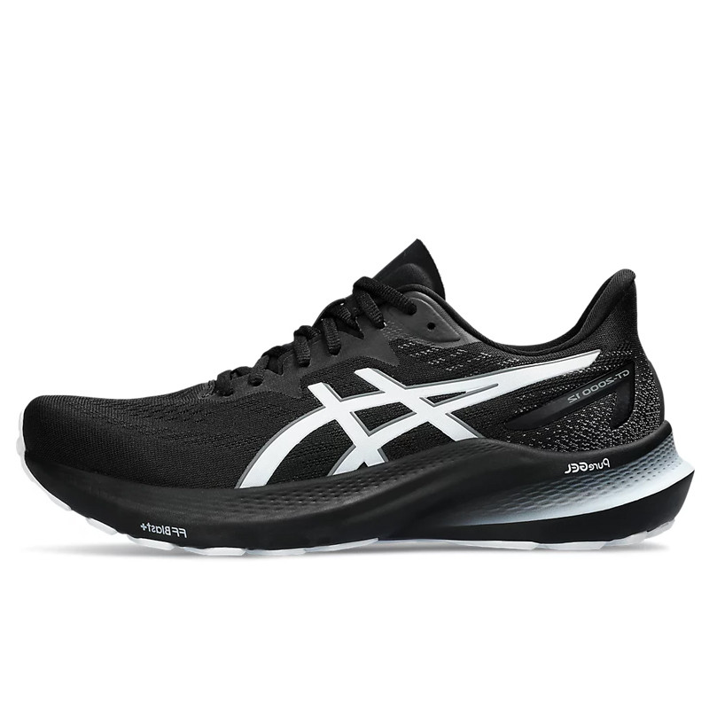 Jual Sepatu Lari Asics Gt-2000 12 Black White Original 1011B691.006 - v3.ncrsport.com