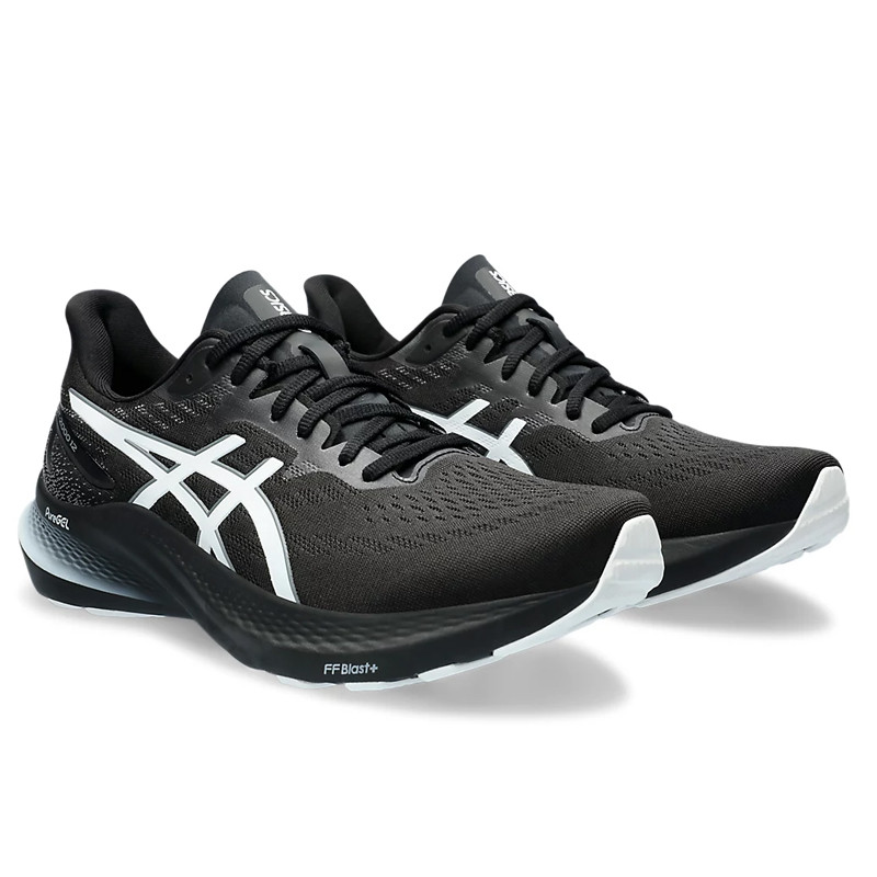 Jual Sepatu Lari Asics Gt-2000 12 Black White Original 1011B691.006 - v3.ncrsport.com