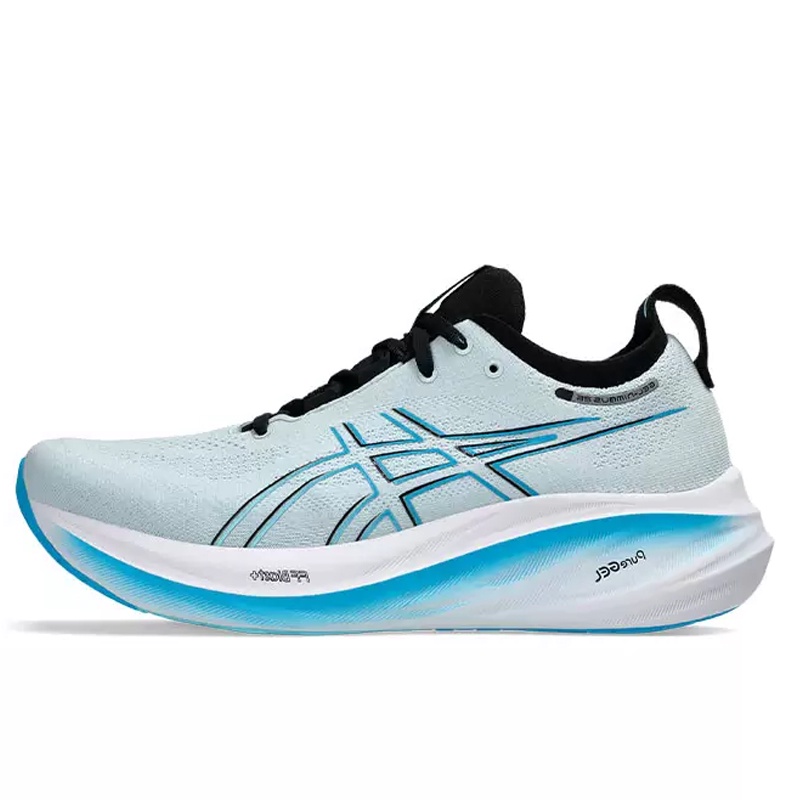 Beli Sepatu Lari Asics Gel-Nimbus 26 Bright Cyan Original 1011B794.023