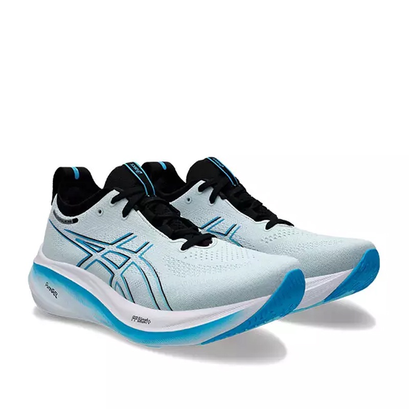 Jual Sepatu Lari Asics Gel-Nimbus 26 Bright Cyan Original 1011B794.023 - v3.ncrsport.com