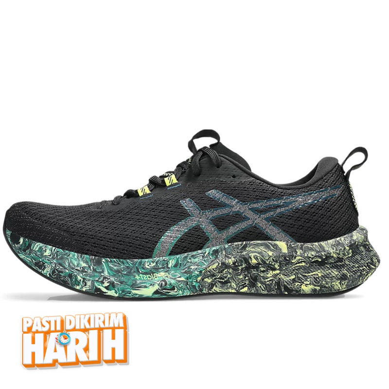 Jual Sepatu Lari Asics Noosa Tri 16 Black - Jasper Green Original 1011B872.004 - v3.ncrsport.com