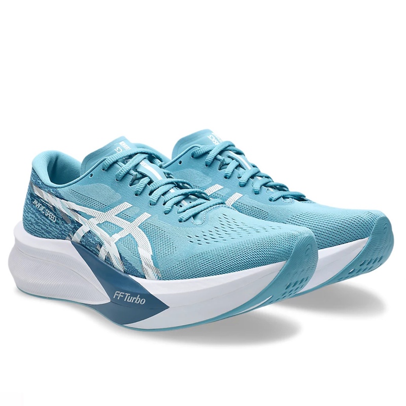 Jual Sepatu Lari Asics Magic Speed 4 Standard Stillwater - White Original 1011B875.402 - v3.ncrsport.com