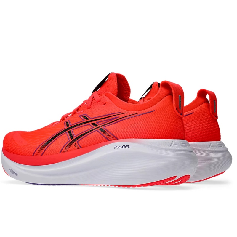 Jual Sepatu Lari Asics Gel-Nimbus 27 Flash Red - Black Original 1011B958.600 - v3.ncrsport.com