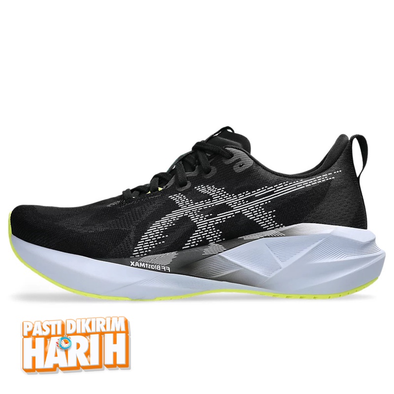 Jual Sepatu Lari Asics Novablast 5 Black - Blue Fade Original 1011B974.003 - v3.ncrsport.com
