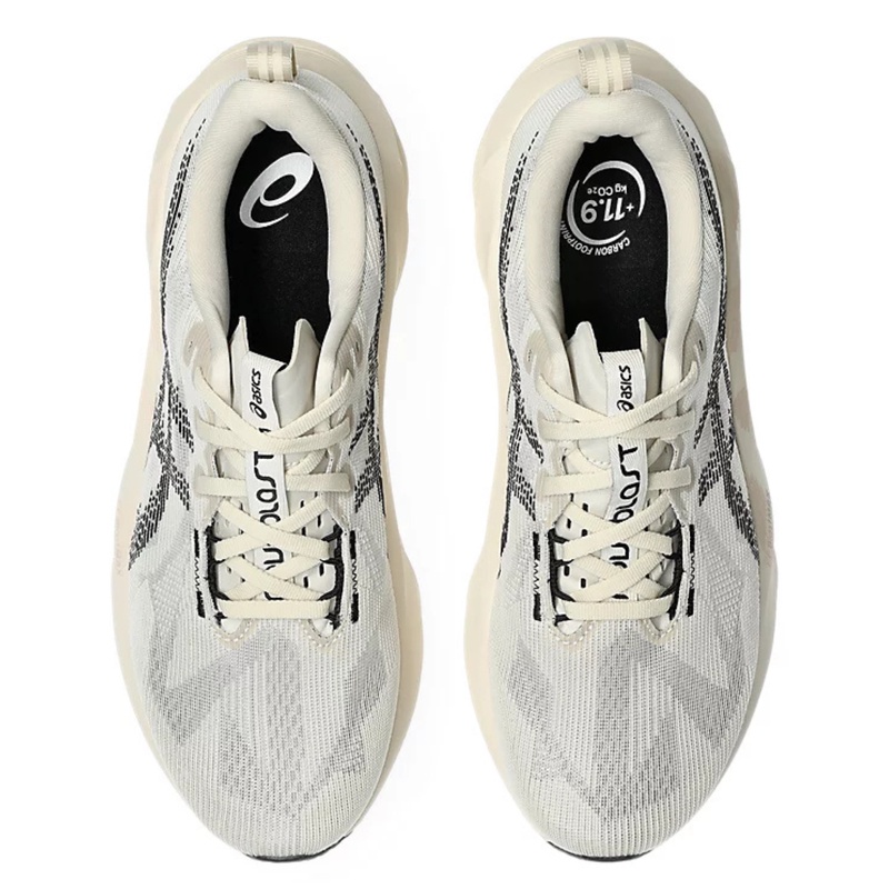 Jual Sepatu Lari Asics Novablast 5 Oatmeal - Black Original 1011B974.250 - v3.ncrsport.com