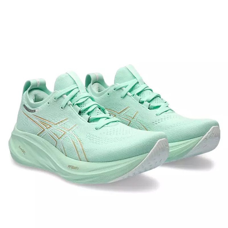 Jual Sepatu Lari Wanita Asics Wmns Gel-Nimbus 26 Mint Tint Original 1012B601.300 - v3.ncrsport.com