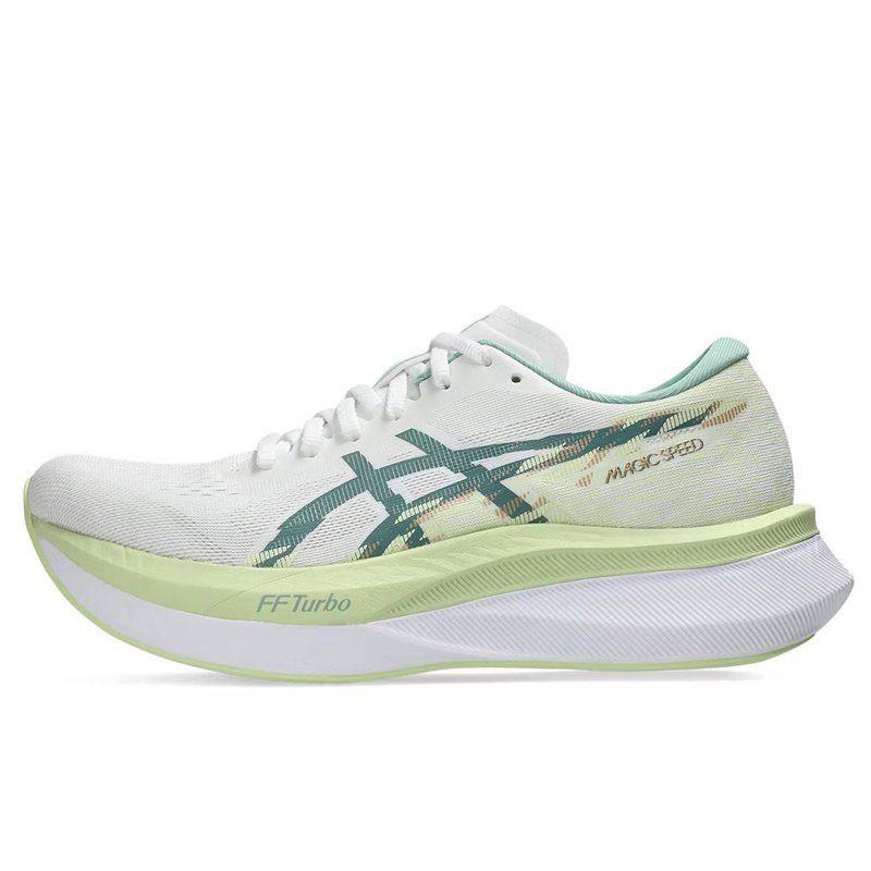 Jual Sepatu Lari Wanita Asics Wmns Magic Speed 4 White Celedon Original 1012B676.100 - v3.ncrsport.com