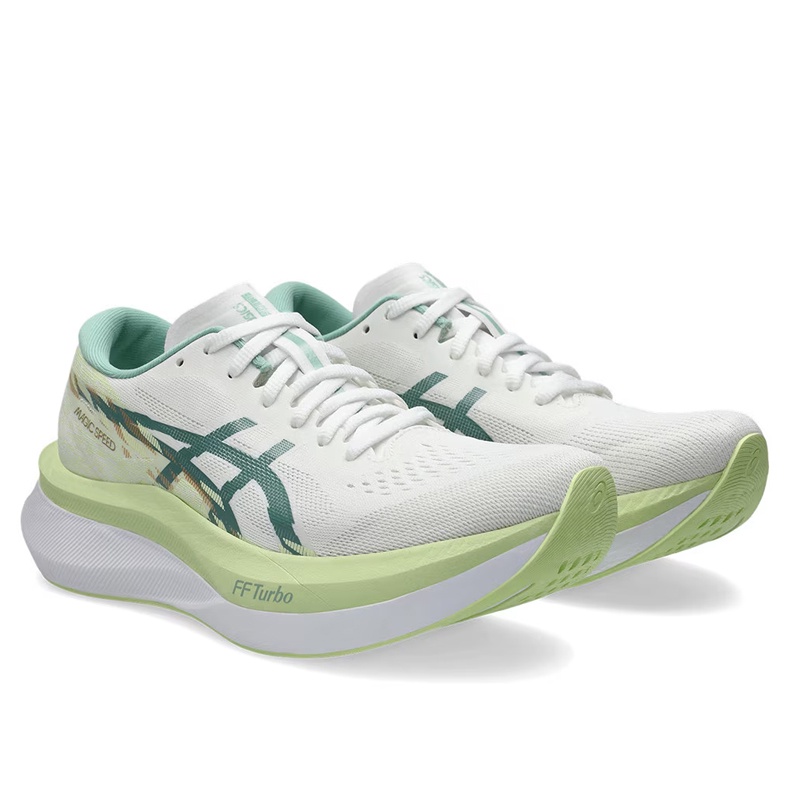 Jual Sepatu Lari Wanita Asics Wmns Magic Speed 4 White Celedon Original 1012B676.100 - v3.ncrsport.com