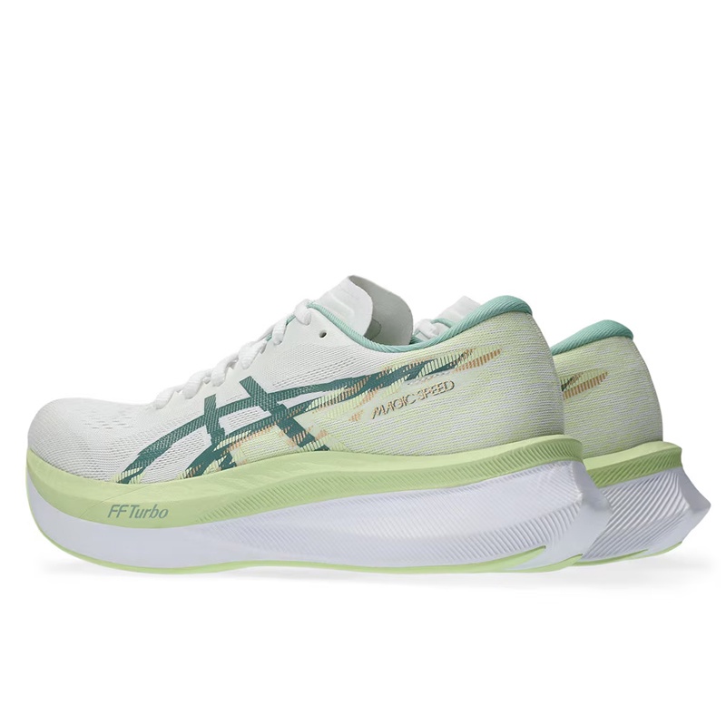 Jual Sepatu Lari Wanita Asics Wmns Magic Speed 4 White Celedon Original 1012B676.100 - v3.ncrsport.com