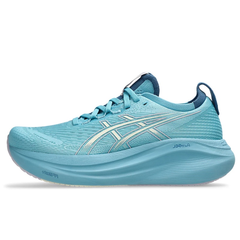 Beli Sepatu Lari Wanita Asics Wmns Gel-Nimbus 27 Standard Stillwater - Cream Original 1012B753.401