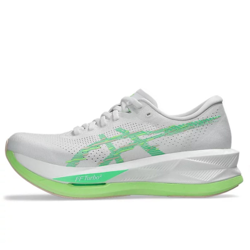 Jual Sepatu Lari Wanita Asics Wmns Sonicblast White-Vital Green Original 1012B862.101 - v3.ncrsport.com
