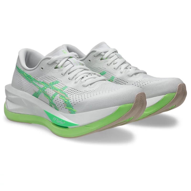 Jual Sepatu Lari Wanita Asics Wmns Sonicblast White-Vital Green Original 1012B862.101 - v3.ncrsport.com