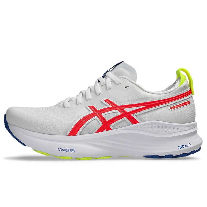Jual Sepatu Lari Wanita Asics Wmns Gel-Kayano 32 Asics Track Club White - Flash Coral Original 1012B905.100 - v3.ncrsport.com
