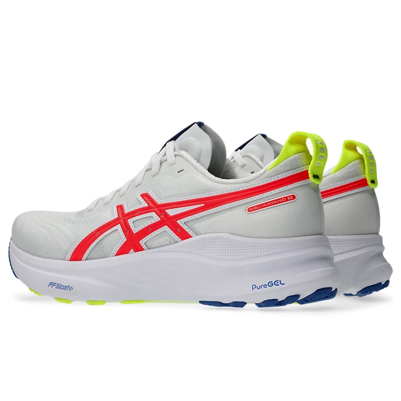 Jual Sepatu Lari Wanita Asics Wmns Gel-Kayano 32 Asics Track Club White - Flash Coral Original 1012B905.100 - v3.ncrsport.com