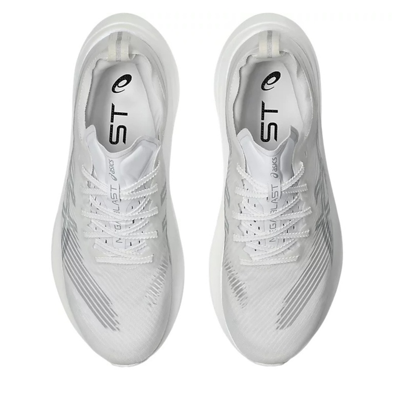 Jual Sepatu Lari Asics Megablast White - Piedmont Grey Original 1013A170.100 - v3.ncrsport.com