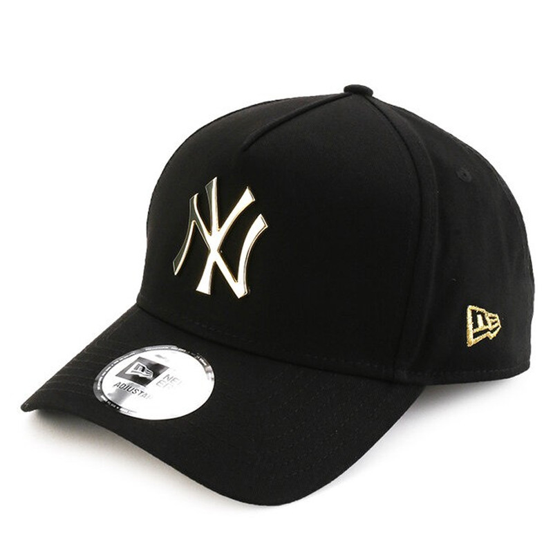 Jual Topi Sneakers New Era 9Forty Af Metal Badge Gold New York Yankees Cap Black Original 13090103 - v3.ncrsport.com