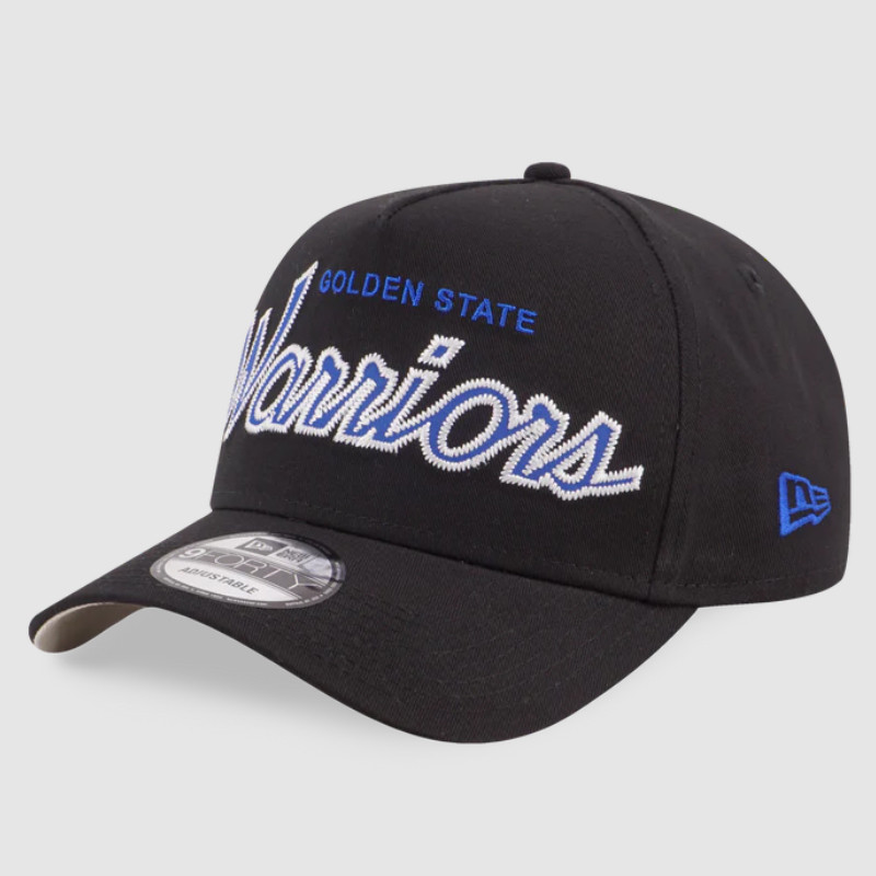 Jual Topi Basket New Era 940 A-Frame Nba Scripts Golden State Warriors Cap Black Original 13335832 - v3.ncrsport.com