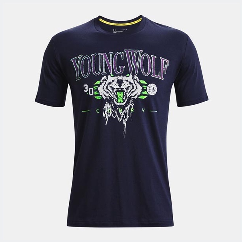 Jual Baju Sneakers Under Armour Curry Young Wolf Tee Black Original 1372845-410 - v3.ncrsport.com