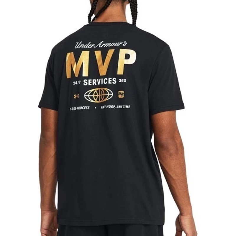 Jual Baju Basket Under Armour Mvp Services Tee Black Original 1384288-001 - v3.ncrsport.com