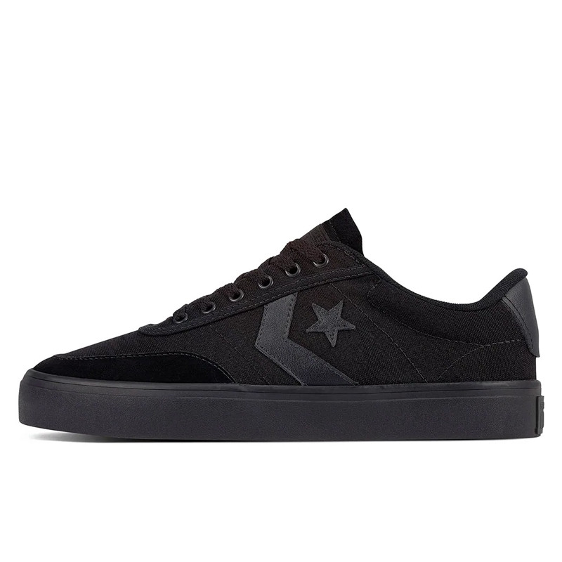 Jual Sepatu Sneakers Converse Courtlandt Ox Triple Black Original 161599C - v3.ncrsport.com