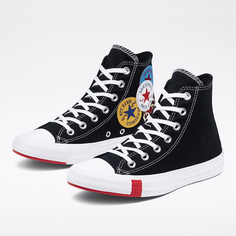 Jual Sepatu Sneakers Converse Logo Play Chuck Taylor All Star High Black Original 166734C - v3.ncrsport.com