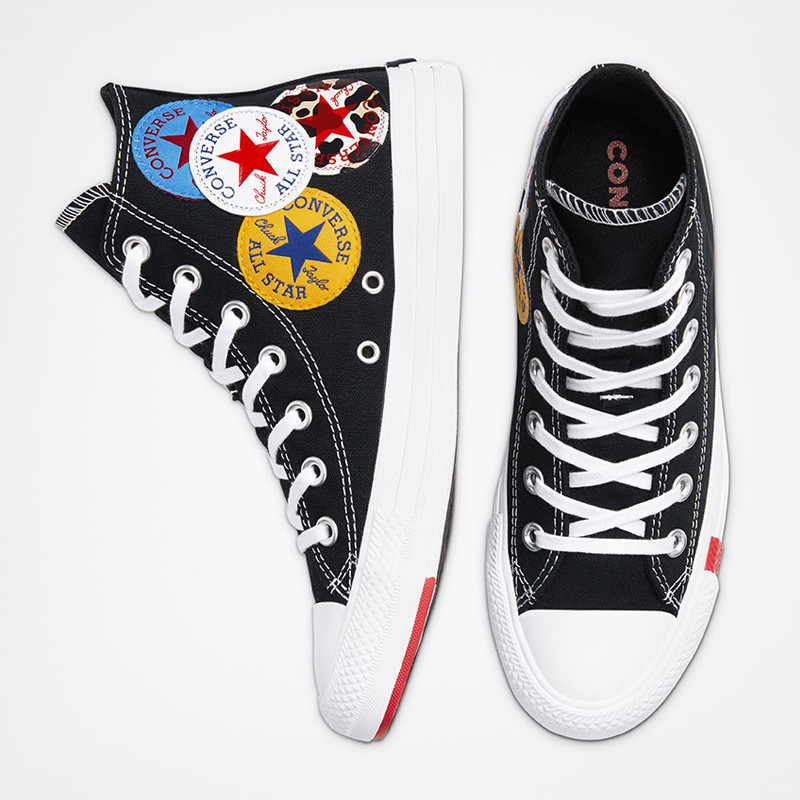 Jual Sepatu Sneakers Converse Logo Play Chuck Taylor All Star High Black Original 166734C - v3.ncrsport.com