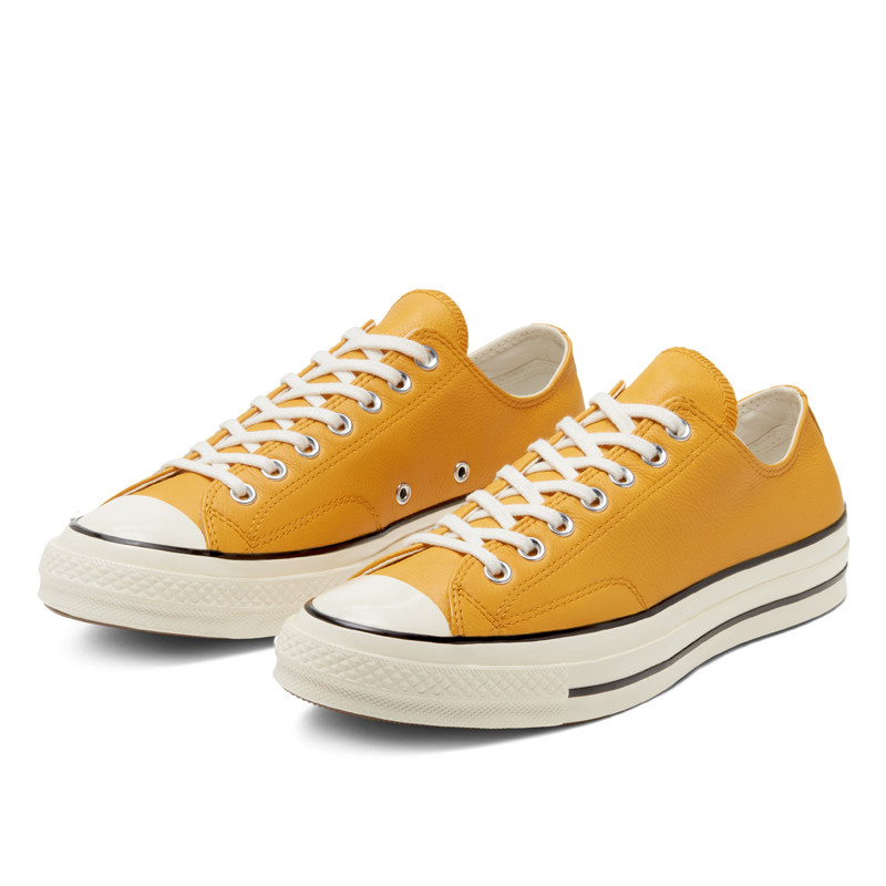 Jual Sepatu Sneakers Converse Chuck 70 Seasonal Leather Sunflower Gold Original 167066C - v3.ncrsport.com