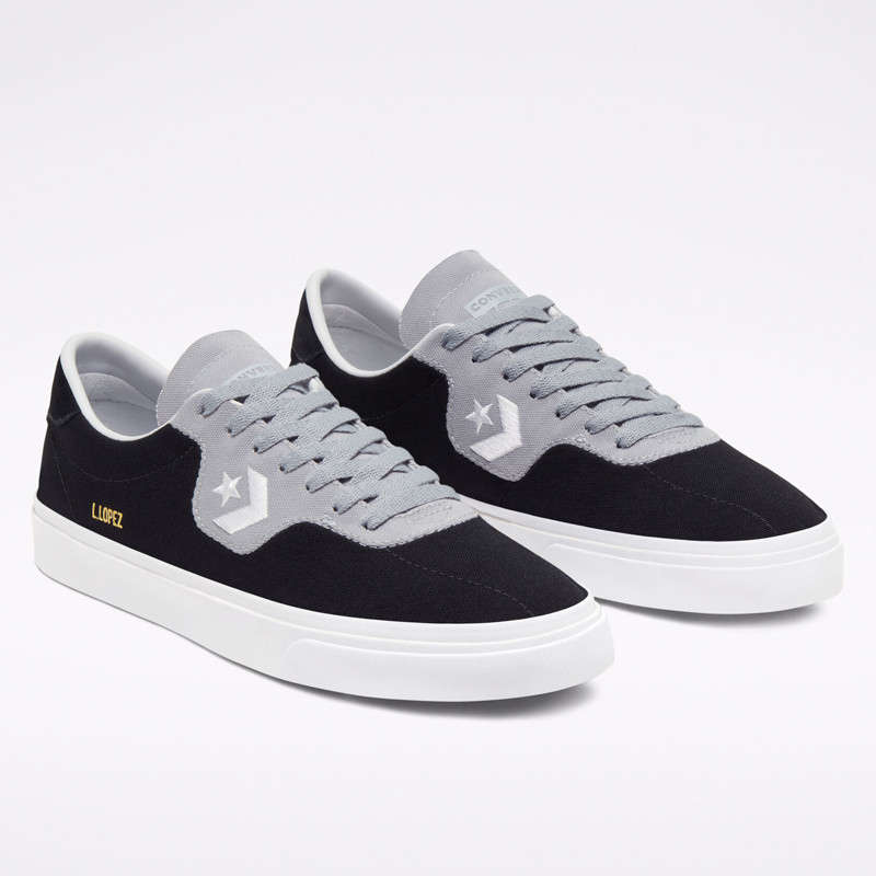 Jual Sepatu Sneakers Converse Canvas Louie Lopez Pro Black Wolf Grey Original 167620C - v3.ncrsport.com