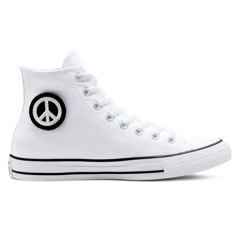 Jual Sepatu Sneakers Converse Chuck Taylor All Star Peace Powered White Original 167892C - v3.ncrsport.com