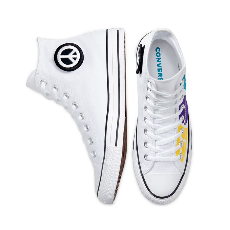 Jual Sepatu Sneakers Converse Chuck Taylor All Star Peace Powered White Original 167892C - v3.ncrsport.com