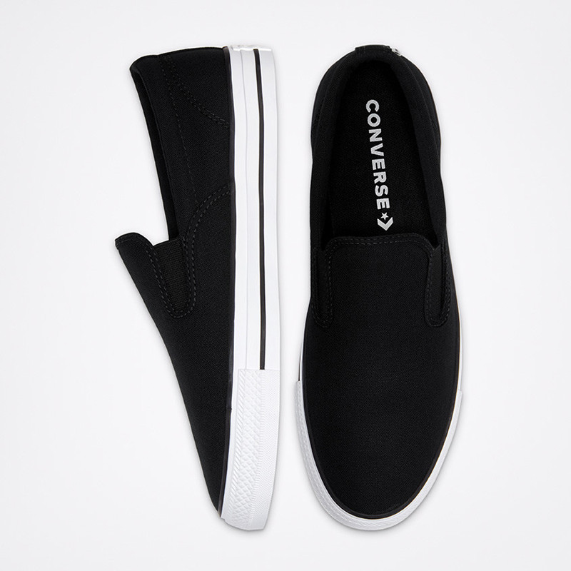 Jual Sepatu Sneakers Converse Chuck Taylor All Star Double Gore Slip Black Original 167941C - v3.ncrsport.com