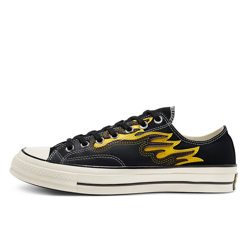 Jual Sepatu Sneakers Converse Chuck Taylor All Star 70 Archive Flame Overlay Black Speed Yellow Original 168701C - v3.ncrsport.com