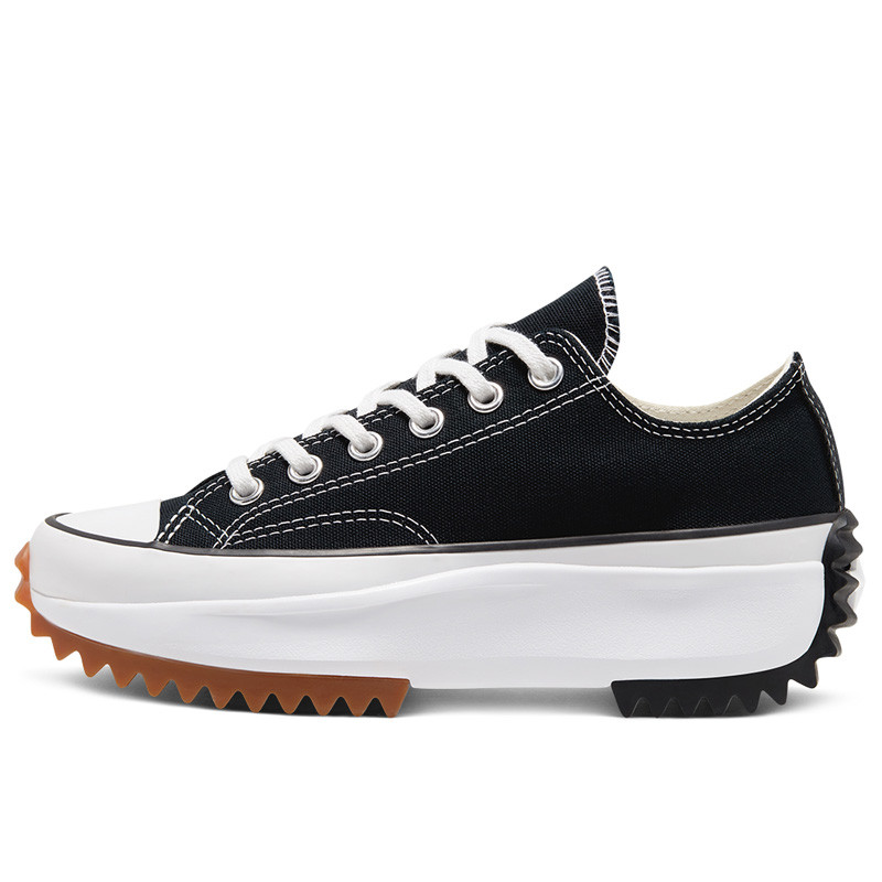 Beli Sepatu Sneakers Converse Run Star Hike Low Top Black Original 168816C