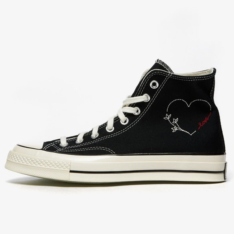 Jual Sepatu Sneakers Converse Chuck 70 Hi Valentine's Day Black Original 171118C - v3.ncrsport.com