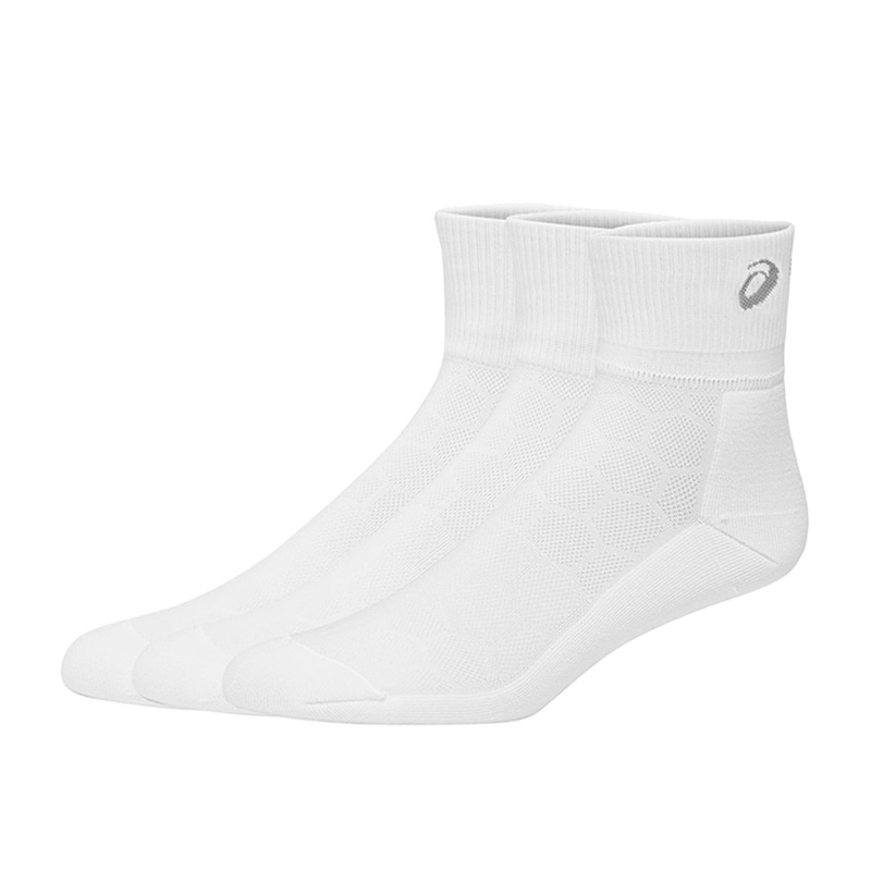 Jual Kaos Kaki Sneakers Asics Unisex Easy Quarter 3P Socks White Original 3023A026101 - v3.ncrsport.com