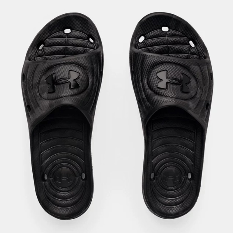 Jual Sandal Sneakers Under Armour Ua Locker Camo Slides Black Original 3024449-002 - v3.ncrsport.com