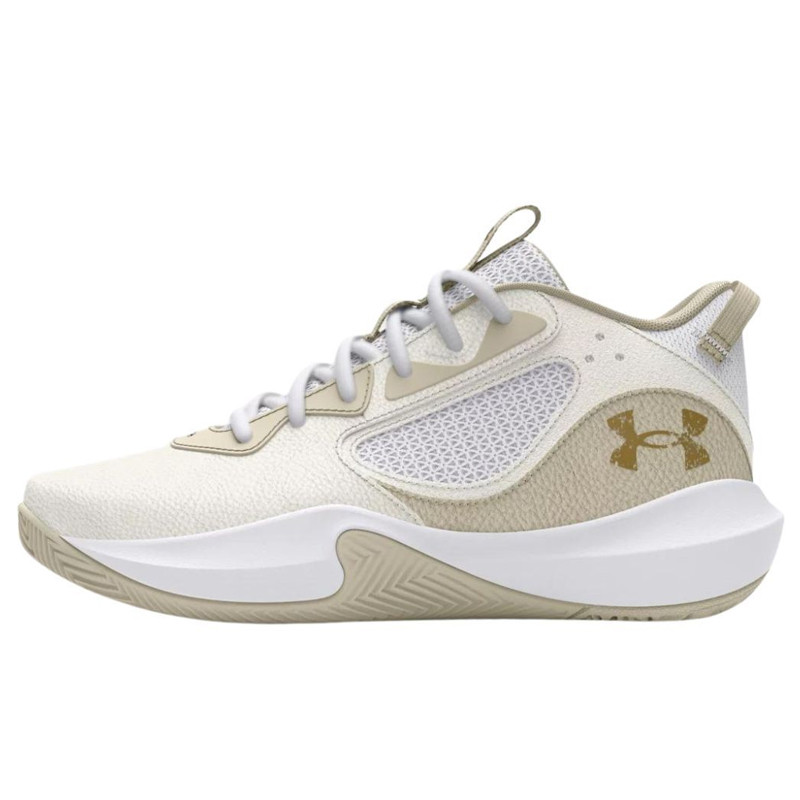 Beli Sepatu Basket Under Armour Ua Lockdown 6 White Gold Original 3025616-103