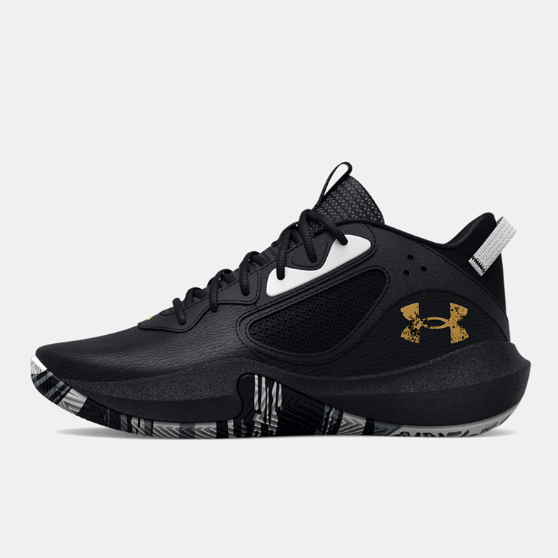 Beli Sepatu Basket Anak Under Armour Lockdown 6 Gs Kids Black Gold Original 3025617-003