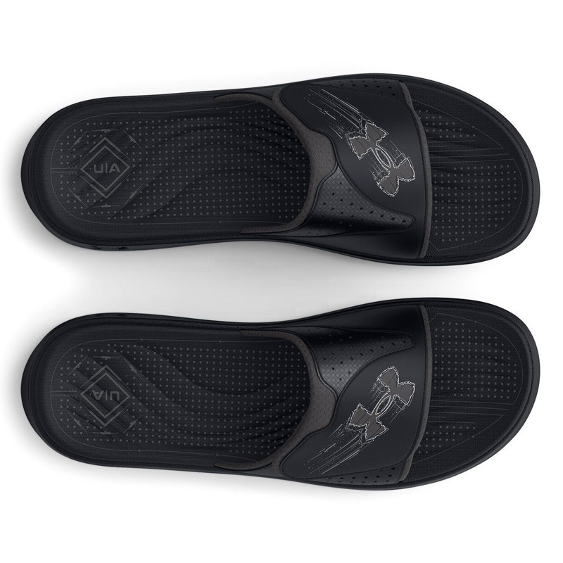 Jual Sandal Sneakers Under Armour Mercenary Slide Black Original 3026035-001 - v3.ncrsport.com