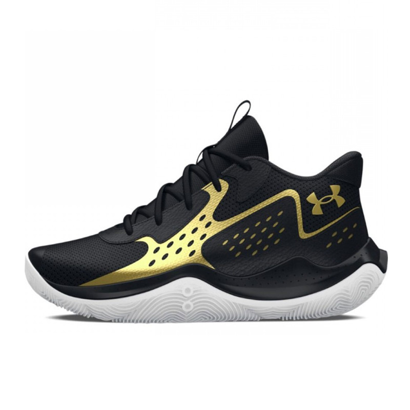 Beli Sepatu Basket Anak Under Armour Jet '23 Gs Black Gold Original 3026635-002