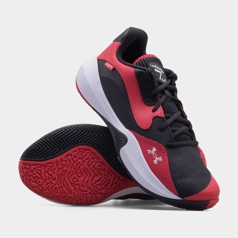 Jual Sepatu Basket Under Armour Ua Lockdown 7 Low Red Black Original 3027646-600 - v3.ncrsport.com