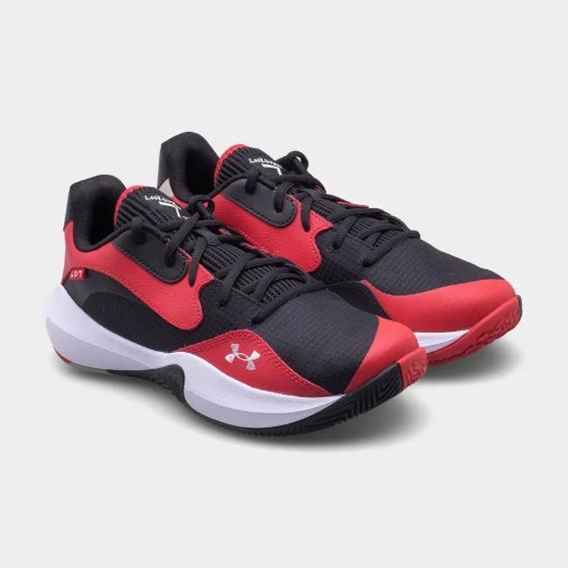 Jual Sepatu Basket Under Armour Ua Lockdown 7 Low Red Black Original 3027646-600 - v3.ncrsport.com