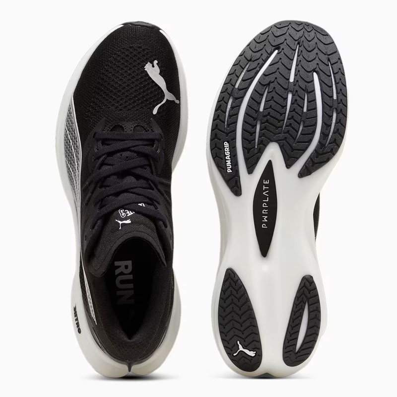 Jual Sepatu Lari Puma Deviate Nitro 3 Puma Black-Puma White Original 309707-01 - v3.ncrsport.com