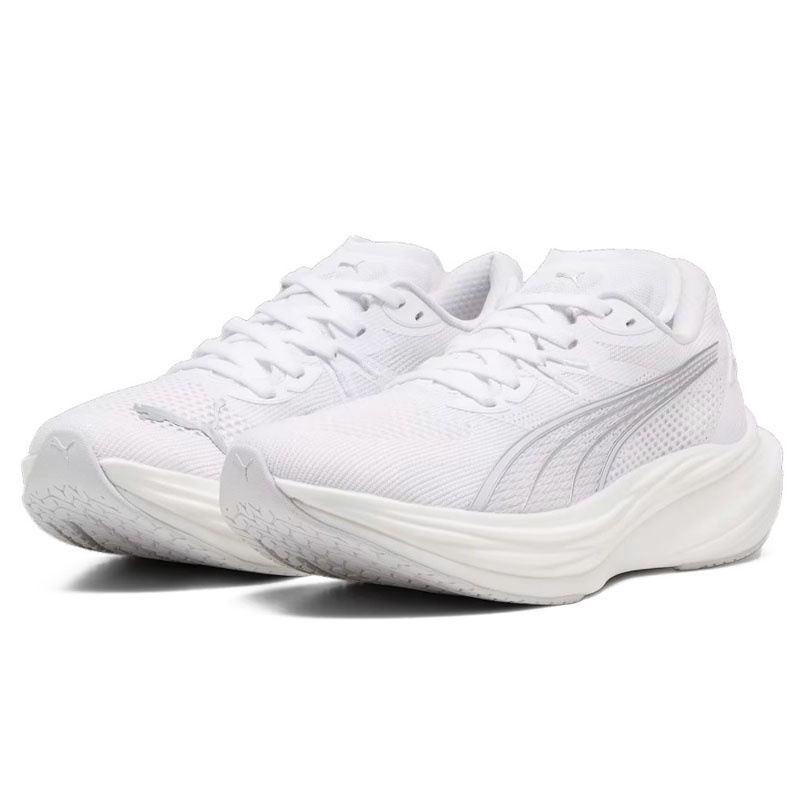 Jual Sepatu Lari Puma Deviate Nitro 3 Puma White-Feather Gray- Original 309707-10 - v3.ncrsport.com