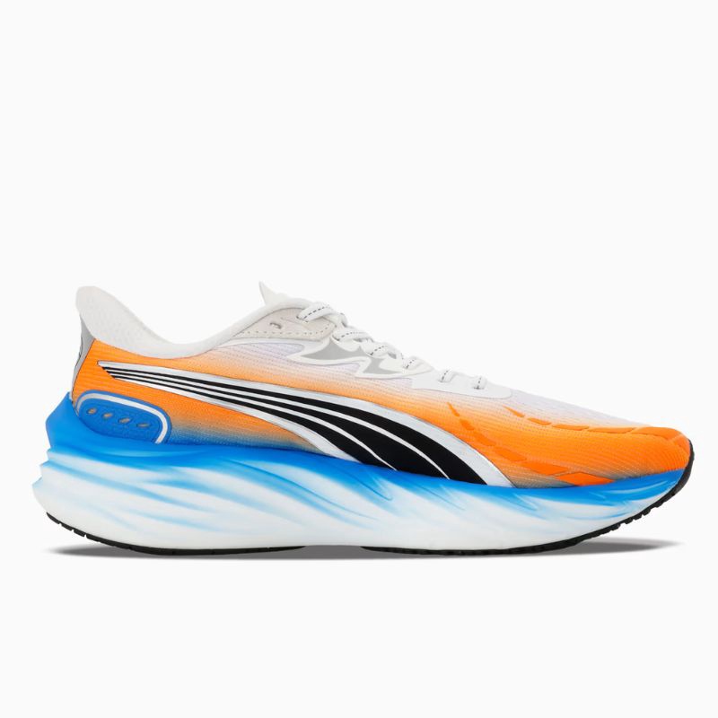 Jual Sepatu Lari Puma Velocity Nitro Ekiden Puma White-Heat Fire-Ultra Blue Original 313424-01 - v3.ncrsport.com