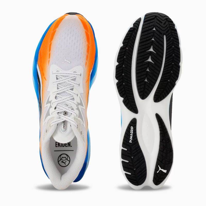 Jual Sepatu Lari Puma Velocity Nitro Ekiden Puma White-Heat Fire-Ultra Blue Original 313424-01 - v3.ncrsport.com